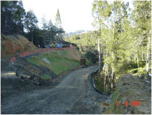 road construction site minimising disturbance