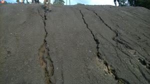 Photograph of exposed, sloping land (JPG file, 601 KB).