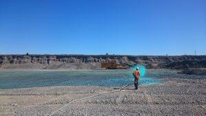 Photograph of quarry. 