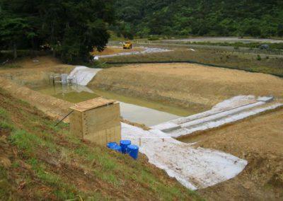 Sediment retention ponds