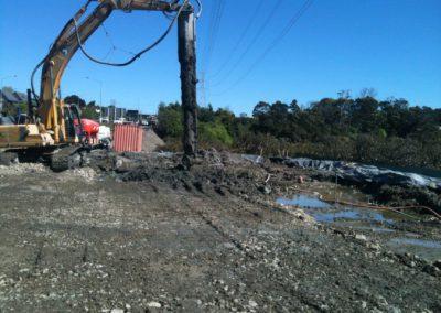 Photograph of coffer dam.