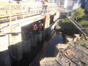 Photograph of engineers working in dry conditions. 