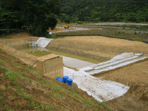 Photograph of primary sediment control tools. 