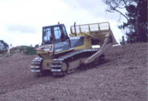 Photograph of bulldozer. 