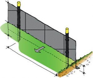 Figure 1 - silt fencing