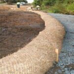 Silt sock used to provide control during final landscaping.