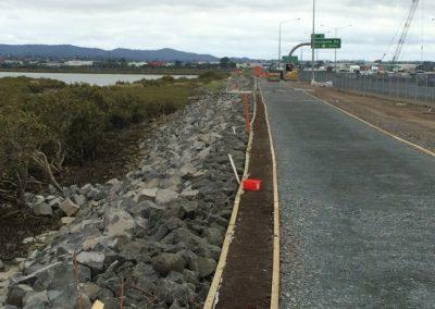 Coastal erosion protection works (Source: SouthernSkies).